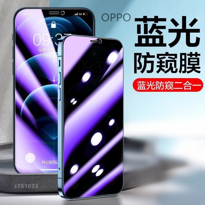 抗藍光防窺滿版玻璃貼 Oppo R15 R17 Pro AX7 AX5 Reno 2 2Z Z 10X A3防偷窺保護貼