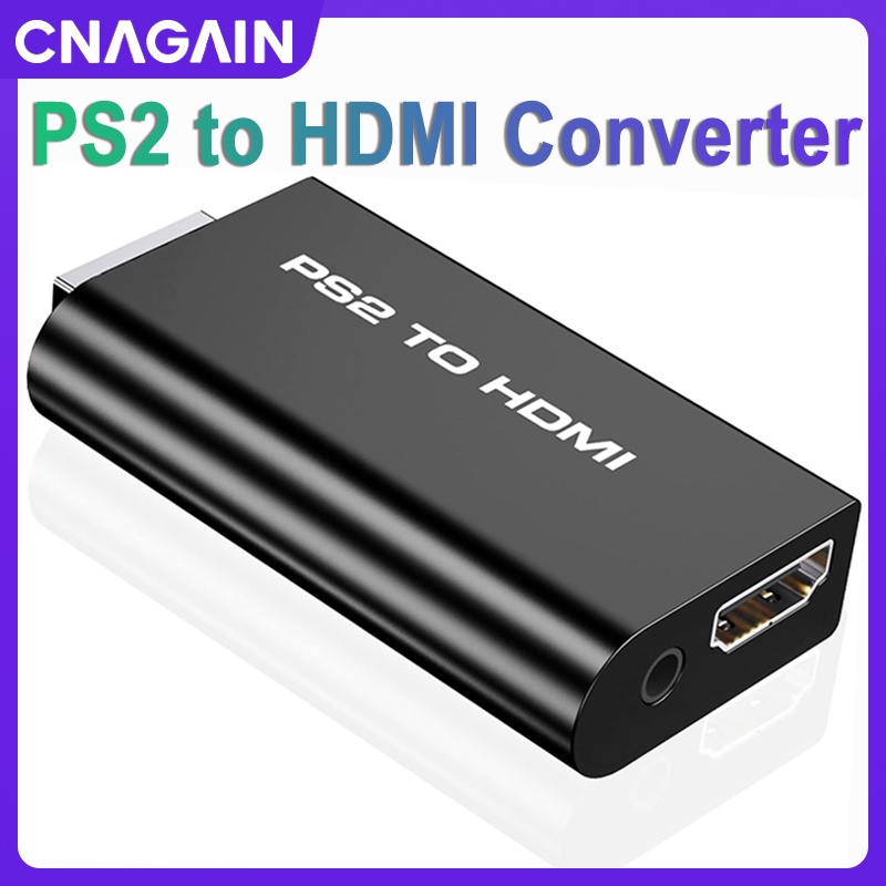 Cnagain PS2 到 HDMI 轉換器適配器,帶 3.5 毫米音頻輸出的 Sartyee 視頻轉換器 PS2 到