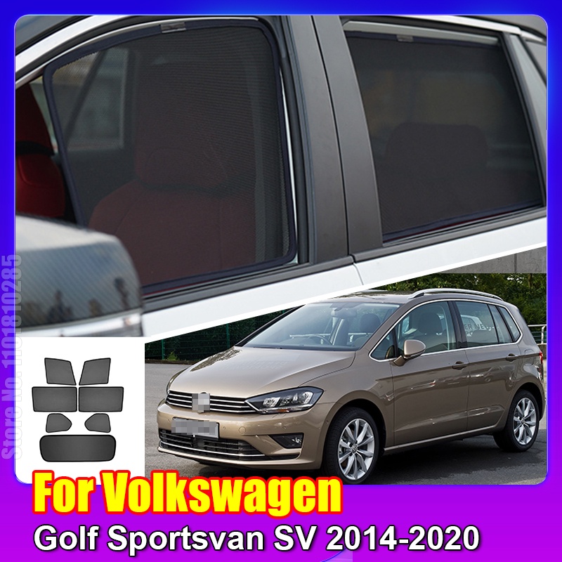 適用於 Volkswagen VW Golf Sportsvan SV 2014-2020 車窗遮陽板擋風玻璃後側窗窗簾