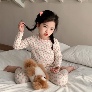【JOY】德絨兒童家居服 女寶寶秋冬新款睡衣套裝 中兒童睡衣 保暖睡衣兩件套