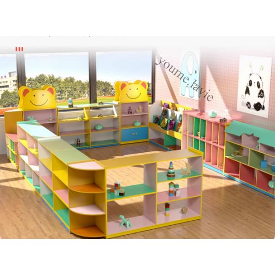 【采美生活】免運 幼兒園教室書包柜子兒童儲物櫃玩具鞋櫃組合培訓收納櫃區角櫃定製