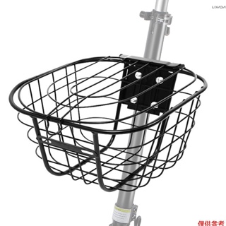 [新品到貨]小米滑板車電動自行車籃踏板車前籃架防銹鋼自行車籃騎行前籃替換件[26]