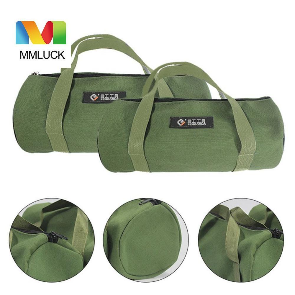 Mmluck 帆布袋耐用多功能帶光滑拉鍊耐磨重型防水工具收納袋