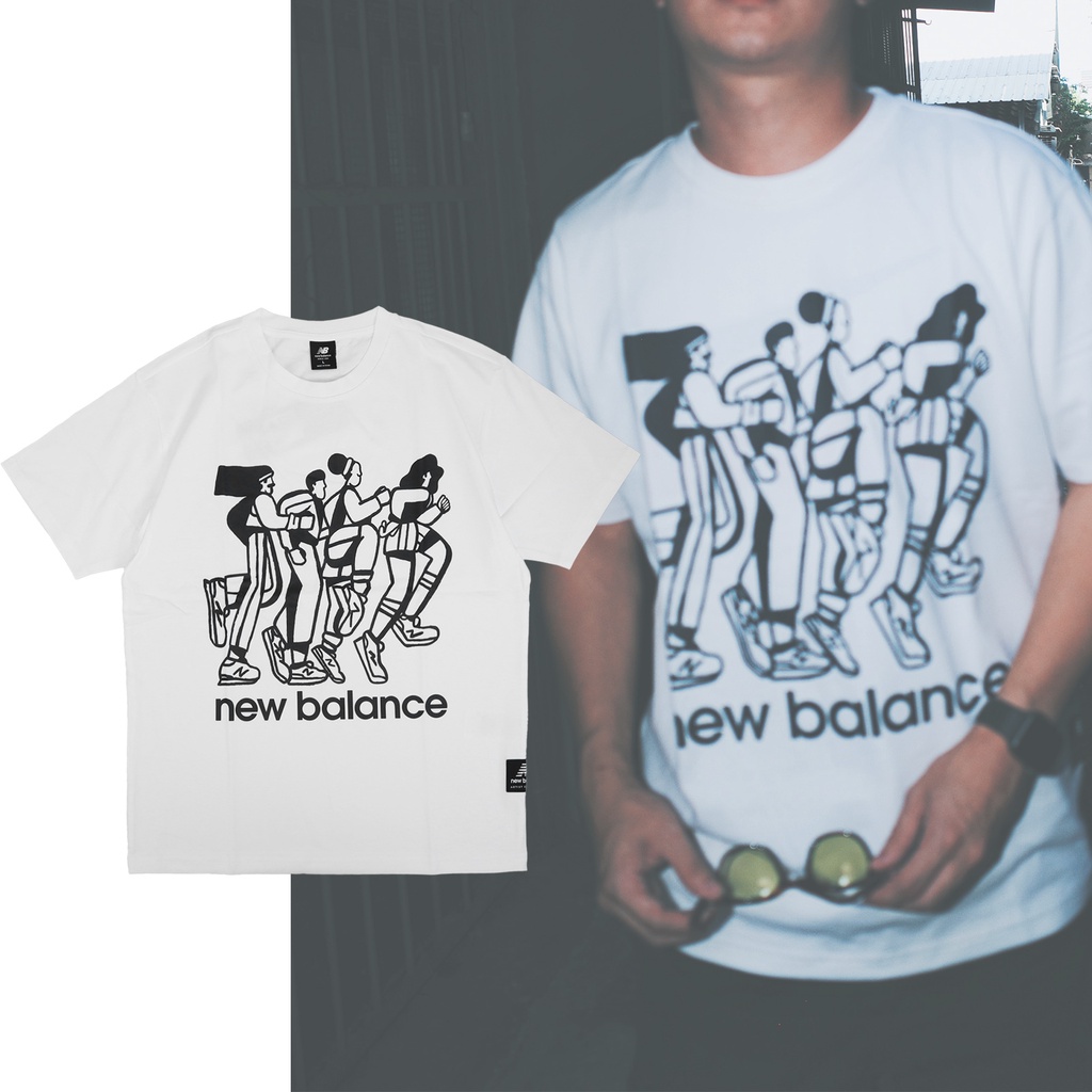 New Balance 短袖 Art 男款 短T 塗鴉 NB 插畫 聯名款 【ACS】 AMT23550WT
