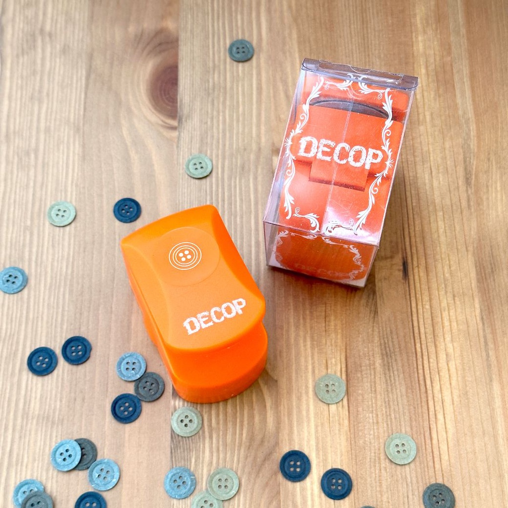 【文具患者】DECOP ⟡ 鈕扣 浮雕壓花器｜打孔器 打洞器 拼貼 素材 手帳｜
