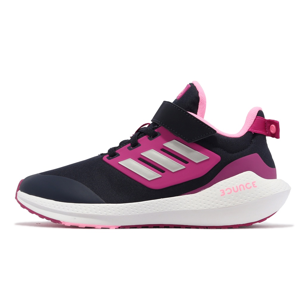 adidas 童鞋 EQ21 Run 2.0 EL K 黑 粉紅 BOUNCE 中童鞋 愛迪達 【ACS】 GZ2308