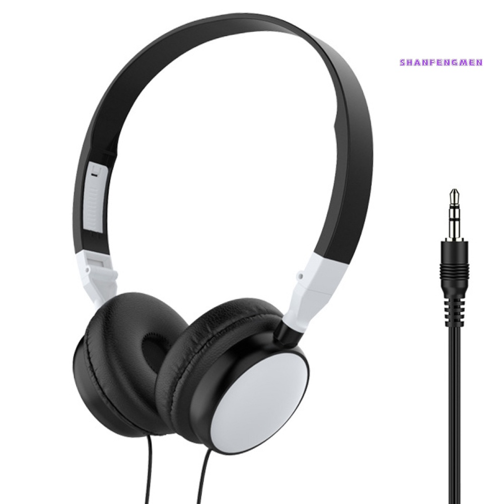 [三福] 3.5mm頭戴式耳機  有線不帶麥可摺疊式 Hi-Fi遊戲耳機的手機平板電腦PC PS4 Xbox One 便