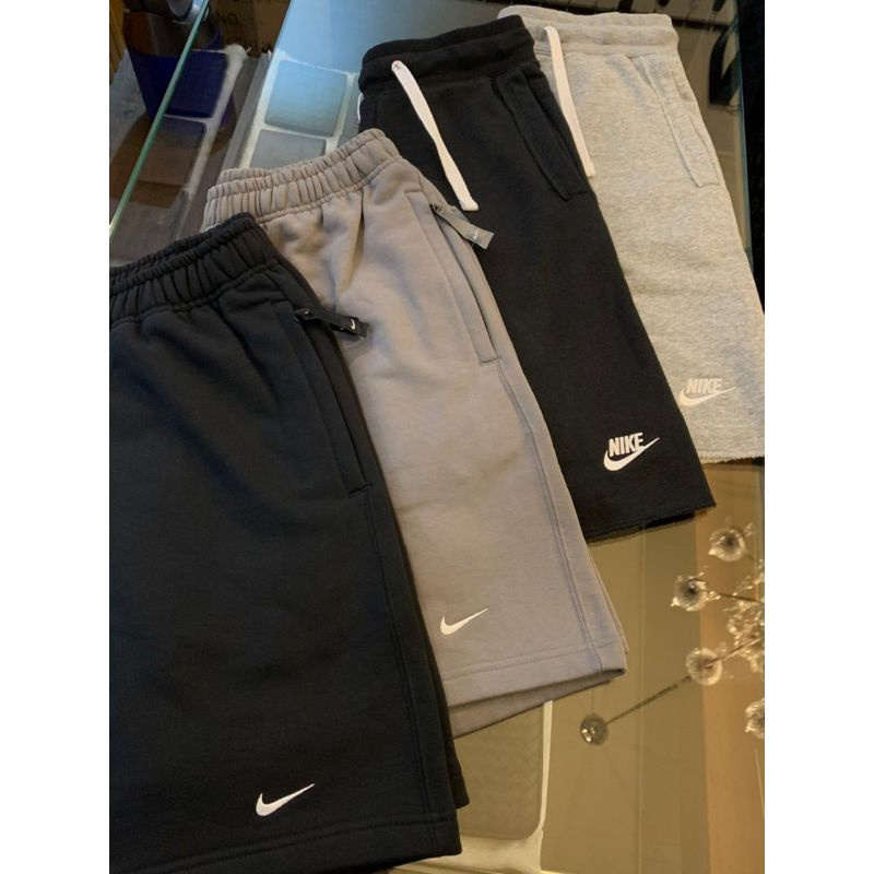 Limit精品✔️Nike 耐吉 經典 側邊小Logo設計 黑色 灰色 男生 男款 棉褲 短褲