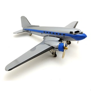 80後鐵皮懷舊復古玩具飛機模型櫥窗擺件MF3307波音客機模型