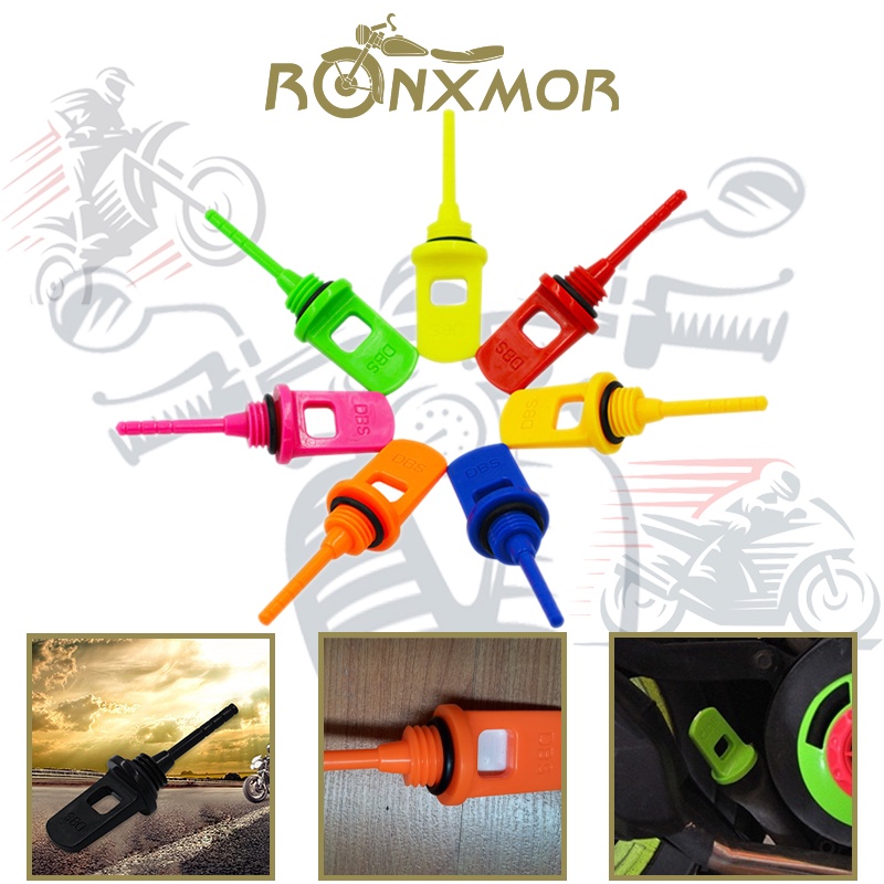 Ronxmor 1件通用機車發動機機油尺 RSZ裝飾件 福喜JOG巧格GY6機油尺 適用於GY6 50cc 125cc