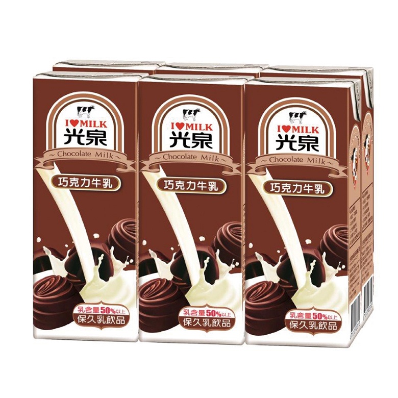 光泉 牛奶-巧克力(200mlX6包/組)[大買家]