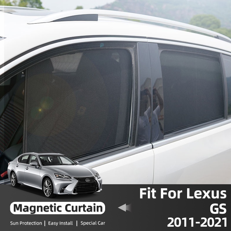 適用於雷克薩斯 GS GS300 GS350 L10 2012-2020 磁性汽車遮陽板前擋風玻璃框架窗簾後側窗遮陽板