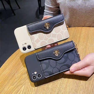豪華皮革卡槽錢包支架手機殼 C 設計適用於 OPPO A58 A78 A58X A96 A97 Reno 2 7 8 9