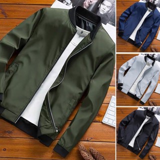 男士外套時尚棒球製服夾克韓版修身潮流開衫 SLC153