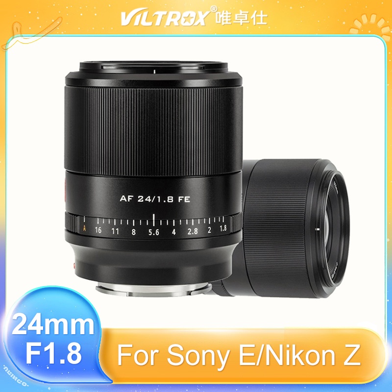 Viltrox 24mm F1.8 相機鏡頭 STM 全畫幅廣角定焦自動對焦鏡頭,適用於尼康 Z 卡口索尼 E Z5 A