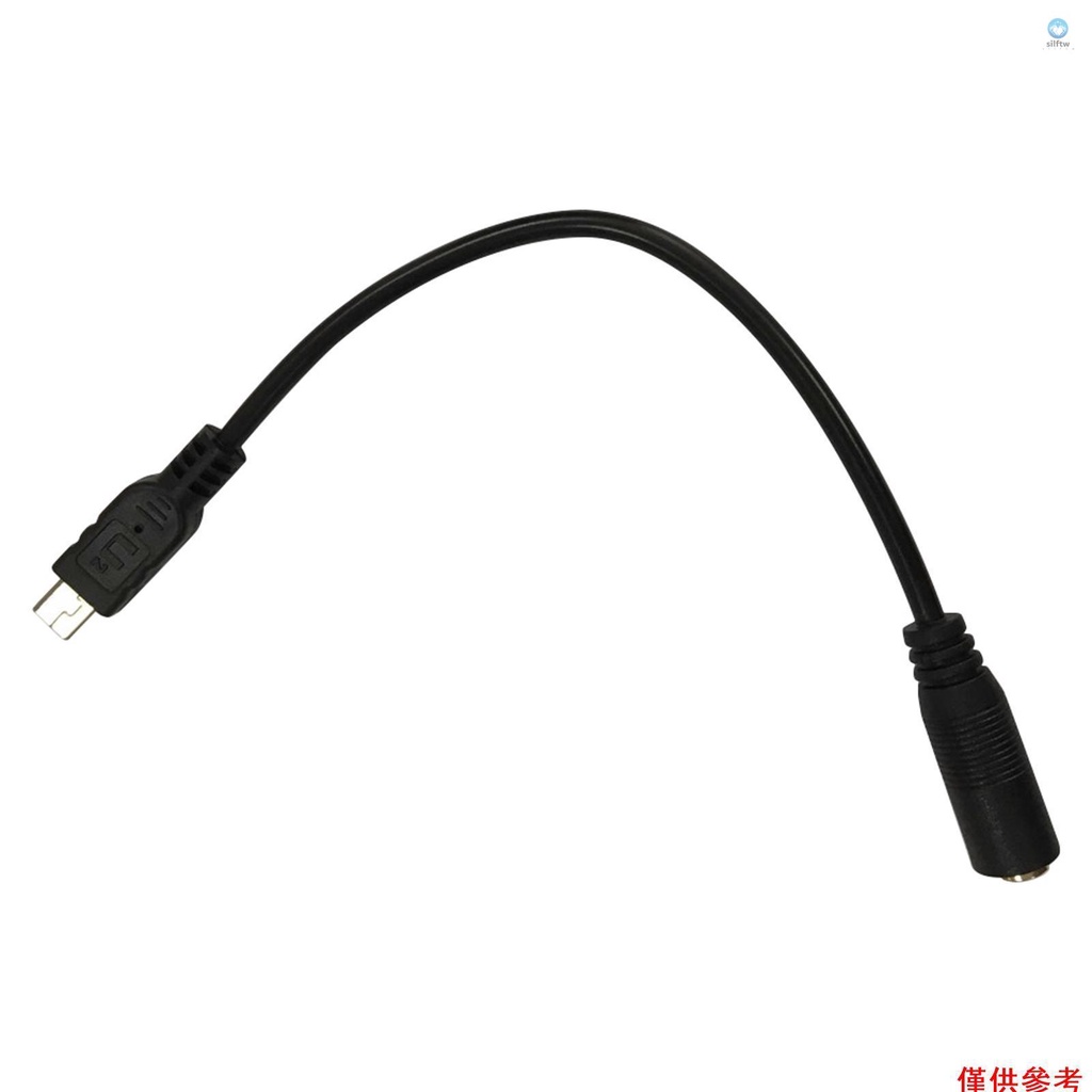[5S] 適用於 Gopro HD Hero 1 2 3 3+ 4 相機的迷你 USB 轉 3.5 毫米麥克風適配器電纜