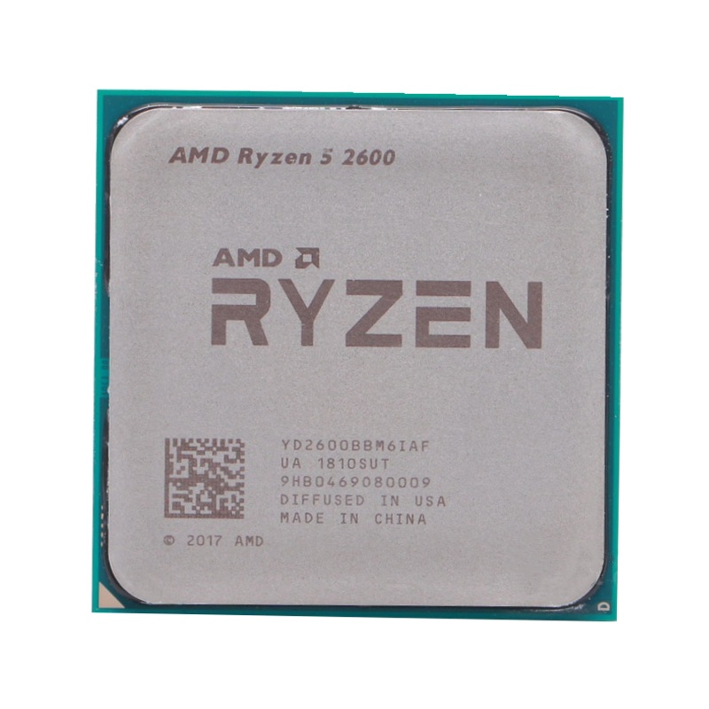 Amd銳龍5 2600 R5 2600 3.4GHz 六核十二線程65W CPU處理器 YD2600BBM6IAF So