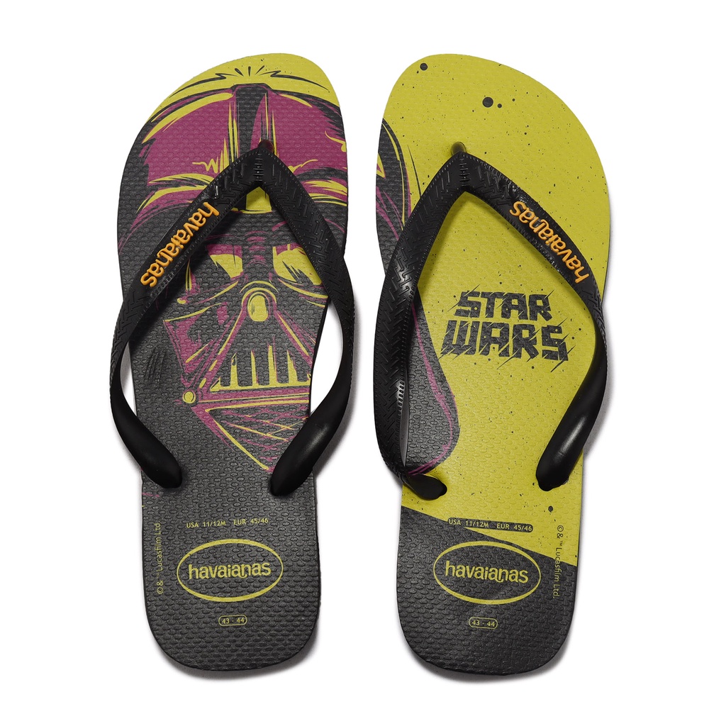 Havaianas 拖鞋 Star Wars 黃 黑 紅 男鞋 星際大戰 聯名 風暴兵 ACS 41351852127M