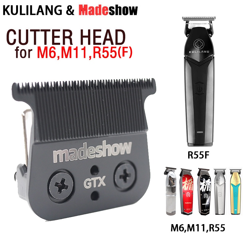 Kulilang R55(F) Madeshow M6 M11 專業理髮器 0mm 刀片理髮機可更換刀頭