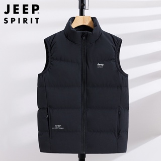 JEEP SPIRIT冬季新款馬甲男輕薄款羽絨服保暖運動外套2135