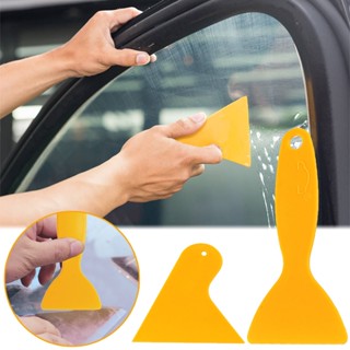 通用黃色汽車貼膜刮刀刮刀/車輛除水刮刀汽車螢幕保護膜配件