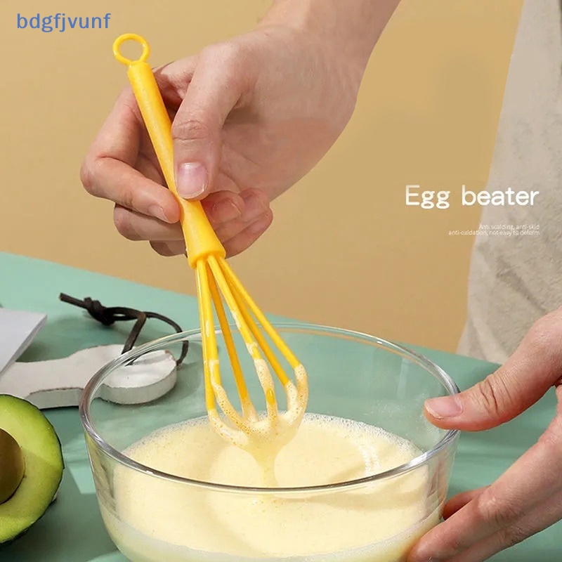 Bdgf 手動打蛋器打蛋器攪拌機牛奶奶油烘焙麵粉塑料攪拌器廚房工具
