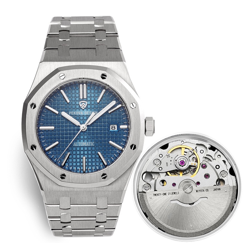 現貨 鋼王男錶自動機械手錶男奢華品牌堅固耐用手錶