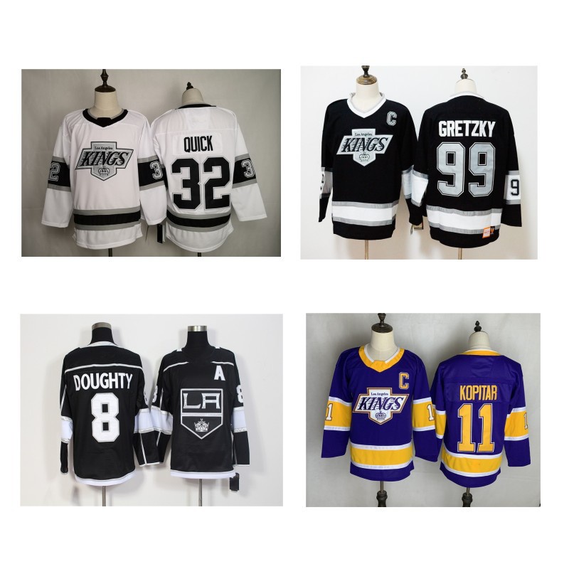 NHL球衣 冰球服 曲棍球Jersey國王隊冰球球衣 99 Los Angeles Kings