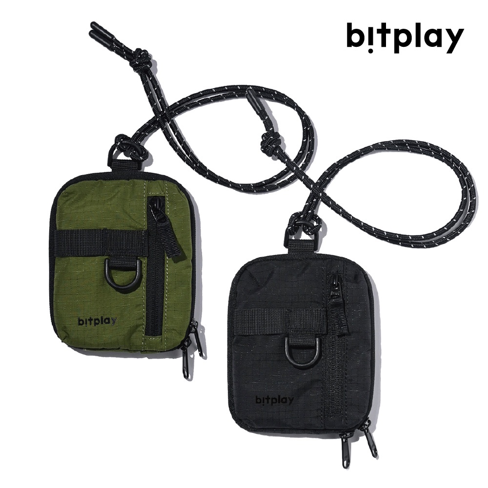 【bitplay】機能小包 (附頸掛繩/Essential Pouch)｜軍綠 炭黑 零錢包 側背包 肩背包 皮夾
