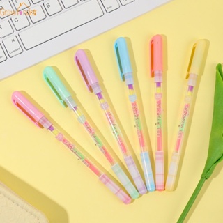 簡約流行ins創意彩色熒光筆時尚精緻糖果色塑料筆學生文具學校辦公用品