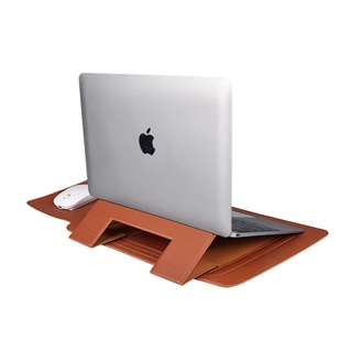 蘋果多功能電腦包內膽包帶支架 筆記本支架皮套MacBook內膽包pro