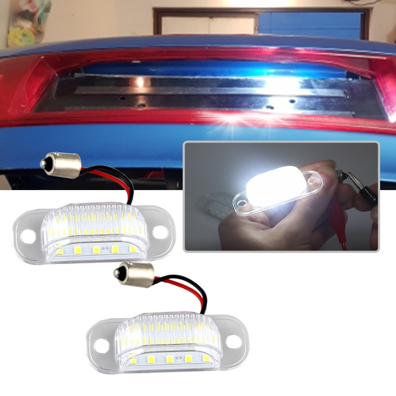 2 件 LED 牌照燈適用於奧迪 80 B4 1991-1995 駕駛室(8g)100 C4 1990-1994 A6