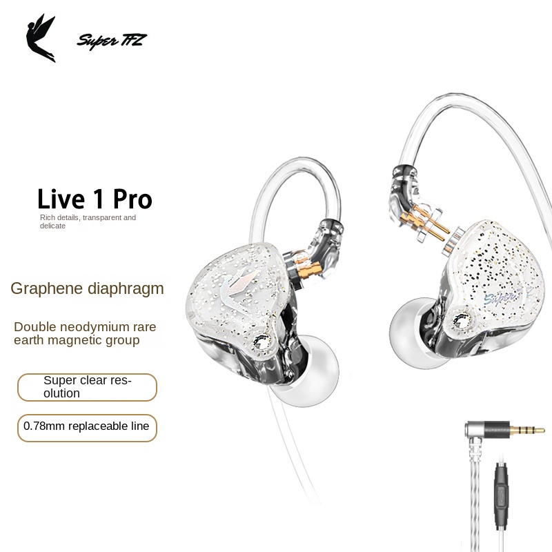 Super TFZ Live 1 Pro 3.5mm/type-c 入耳式耳機 Hifi 降噪監聽耳機有線耳塞 Dj 遊