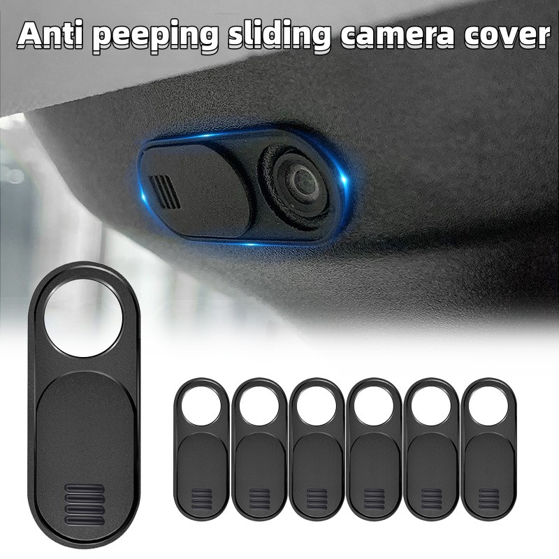 前置網絡攝像頭滑動貼紙/攝像頭隱私保護罩/網絡攝像頭車載攝像頭罩保護罩/防窺超薄攝像頭罩滑動鏡頭蓋適用於特斯拉 Mode
