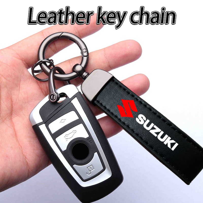 SUZUKI [時尚奢華] 鈴木汽車時尚皮革鑰匙扣汽車配件適用於 Swift Sport Xl7 Vitara Jimn