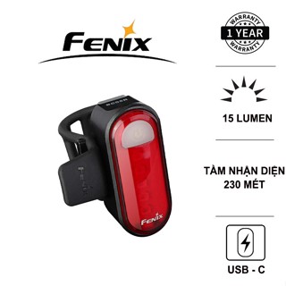 Fenix BC05R V2.0 自行車尾燈,15 流明亮度,5 紅色 LED 燈 (HOT)