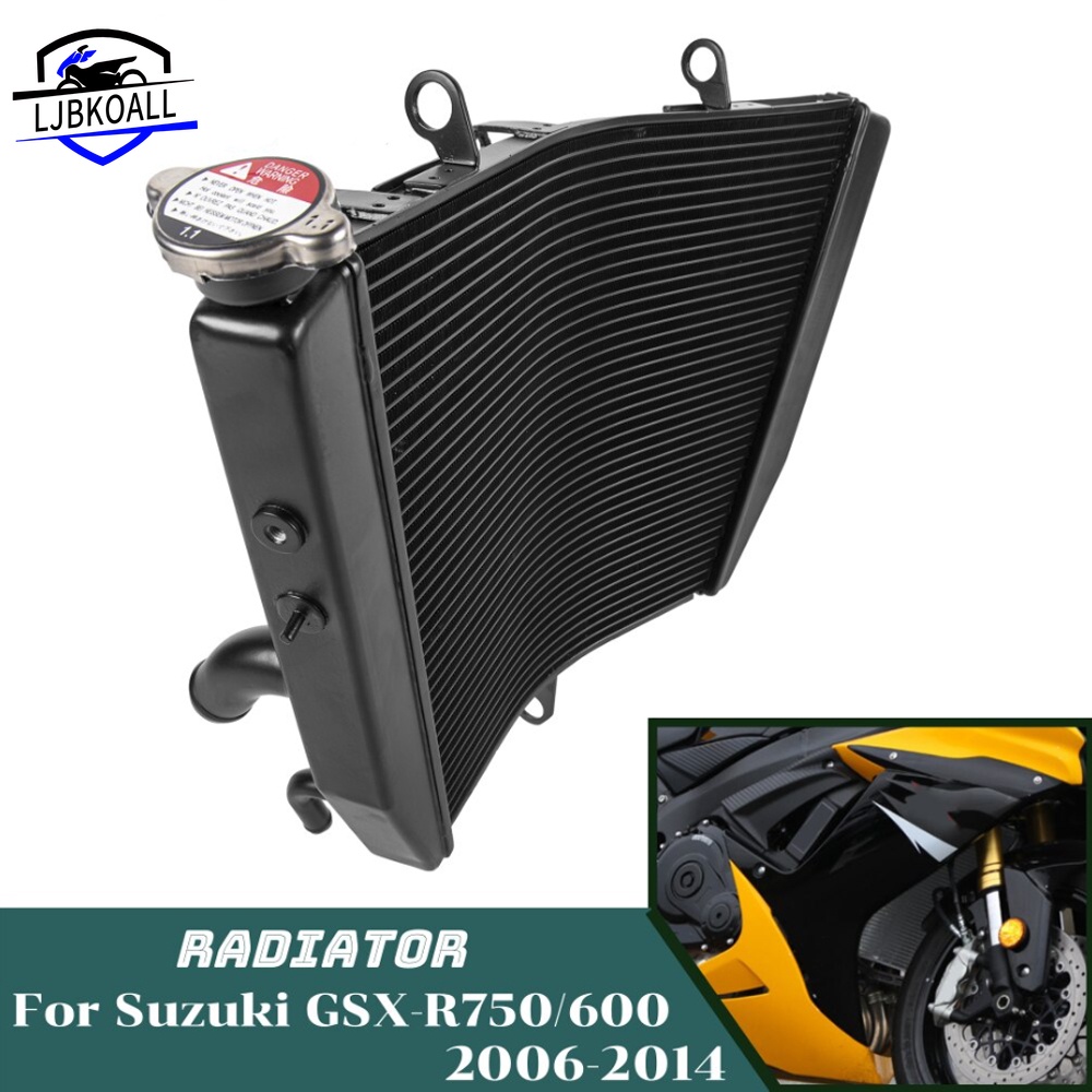 SUZUKI Ljbkoall GSXR600 GSXR750 冷卻水冷卻器散熱器適用於鈴木 GSX-R600 GSX-