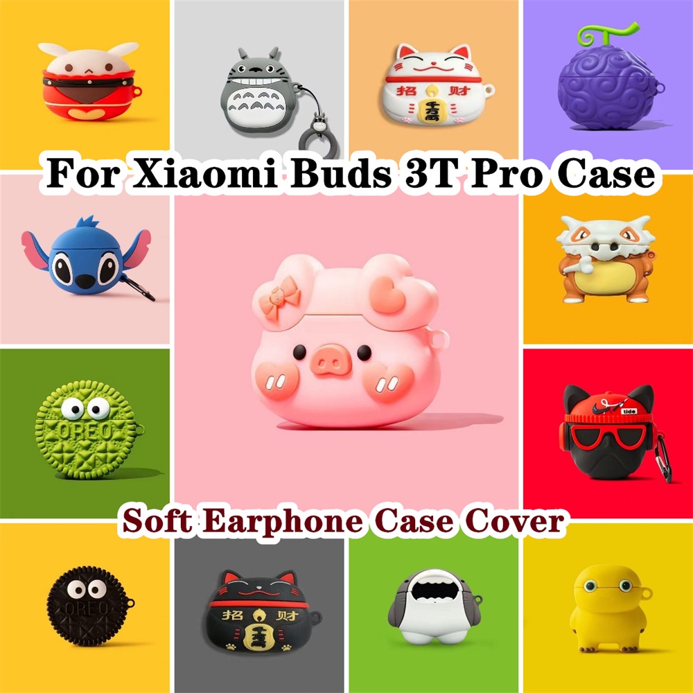 XIAOMI 現貨! 適用於小米 Buds 3T Pro 保護套時尚卡通系列適用於小米 Buds 3T Pro 保護套軟