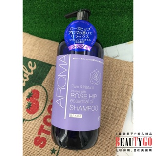 日本製 熊野AROMA 精油洗髮精/潤髮乳480ML 玫瑰果香味