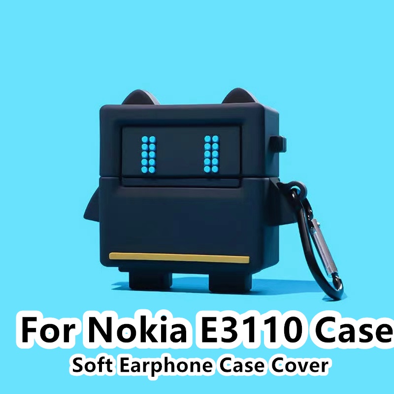 NOKIA [快速發貨] 適用於諾基亞 E3110 外殼 Niche 卡通鹿角老虎適用於諾基亞 E3110 外殼軟耳機外