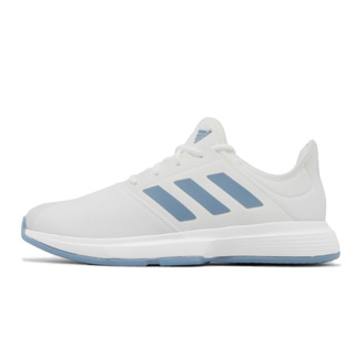 adidas 網球鞋 Gamecourt M 白 藍 男鞋 低筒 愛迪達 基本款 【ACS】 FX1552