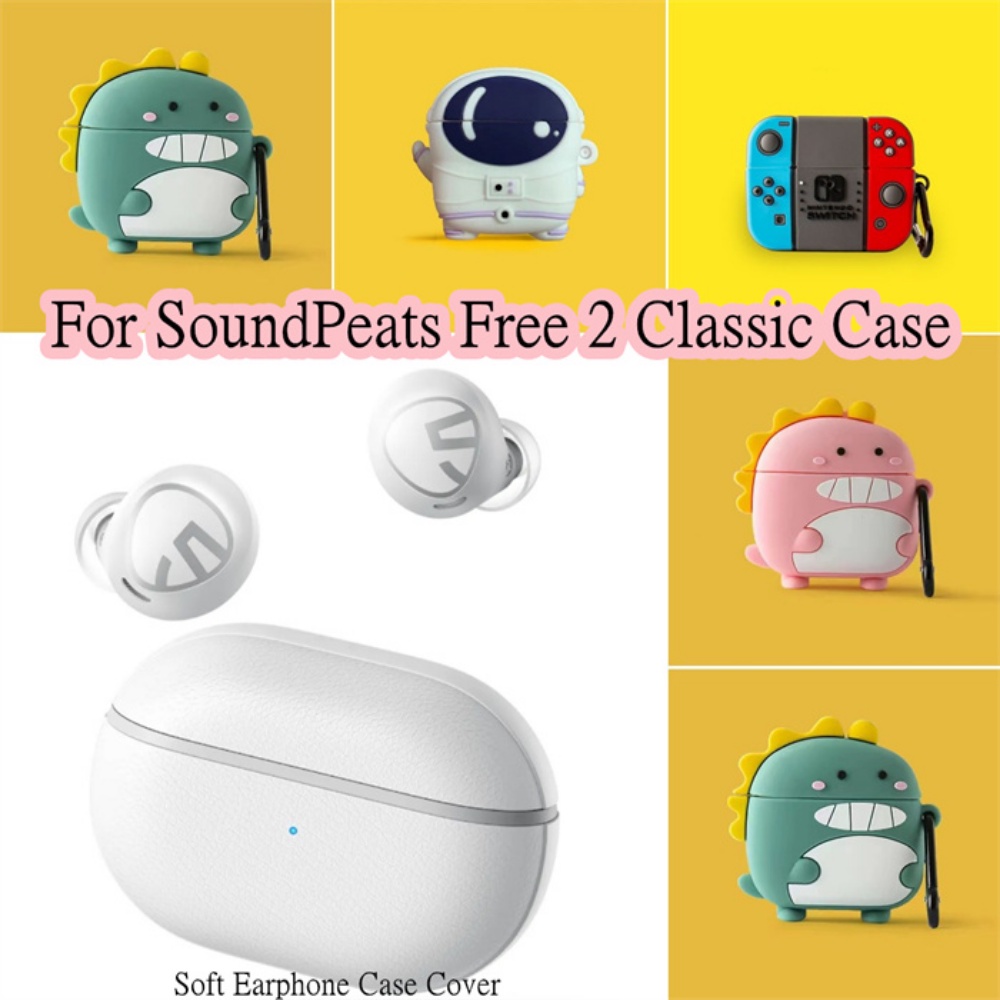 現貨! 適用於 SoundPeats Free 2 Classic Case 創意卡通適用於 SoundPeats 免費