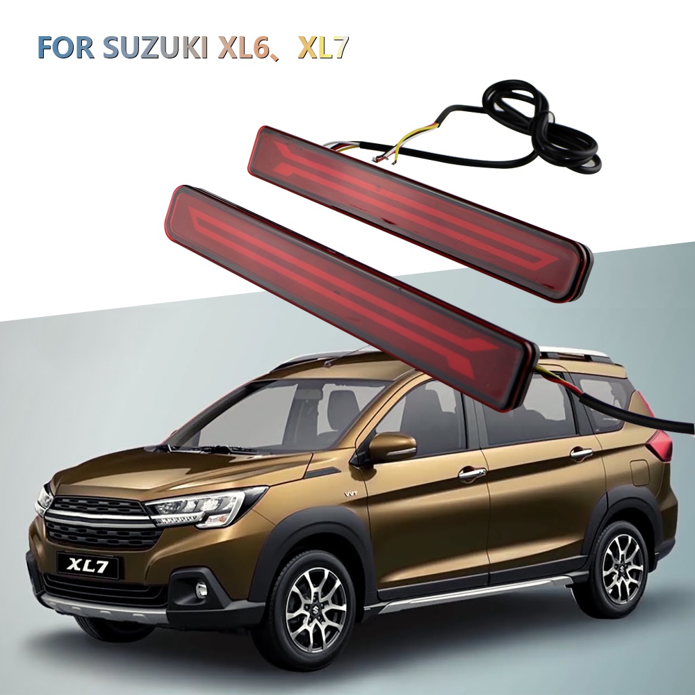 SUZUKI 鈴木 Ertiga Xl6 Xl7 改裝 Acc 的汽車後保險槓燈 3 功能燈改裝。 易於安裝