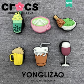 jibbitz crocs 鞋釦 洞洞鞋配飾 咖啡 紅酒 飲料系列 2023新款Crocs鞋花 卡通DIY趣味裝飾釦
