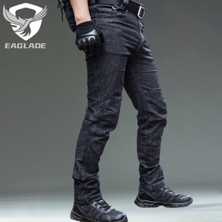 Eaglade 高級戰術牛仔牛仔褲新西蘭黑色彈力褲