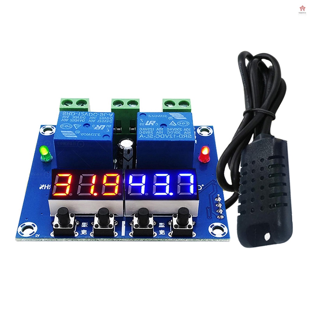 {最新} Zfx-m452 濕度溫度控制器模塊數字恆溫器加濕器控制器自動恆溫濕度控制器
