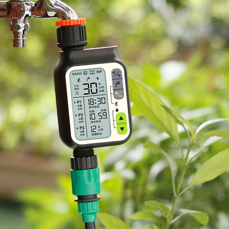 中文版全自動澆花器花園陽台澆水神器定時智能灌溉控制器雨水感應