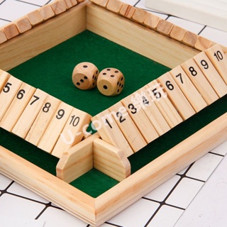 木製四面翻牌數字遊戲 兒童數學加減 益智玩具 親子互動桌遊 思維訓練