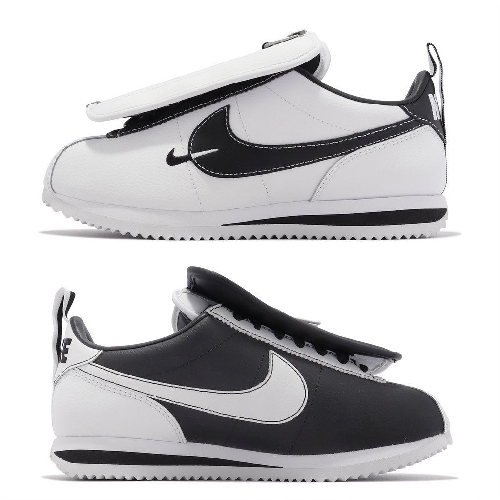 Nike 阿甘鞋 Cortez 白 黑 女鞋 陰陽 可拆卸拉鍊鞋舌 休閒鞋 皮革鞋面 【ACS】 FJ7870-101