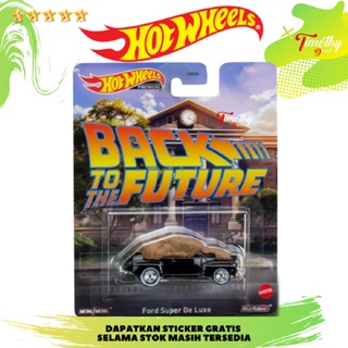 Hitam Hot Wheels Premium Ford Super De Luxe 回到未來黑色電影